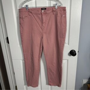 Buffalo David Bitton Havana High Rise‎ Soft Stretch Ankle Skinny, 16/36, pink
